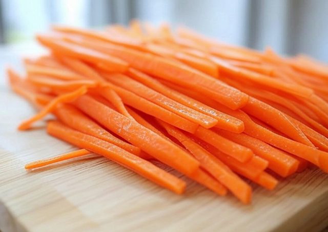 julienned carrots