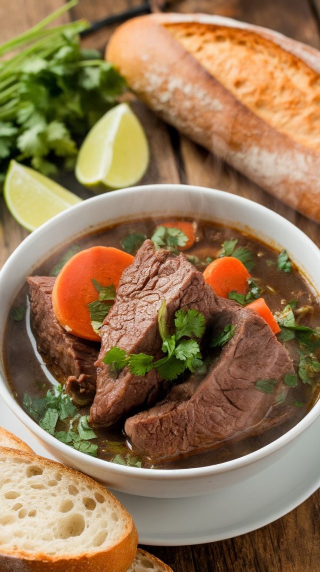 vietnamese beef stew with bread