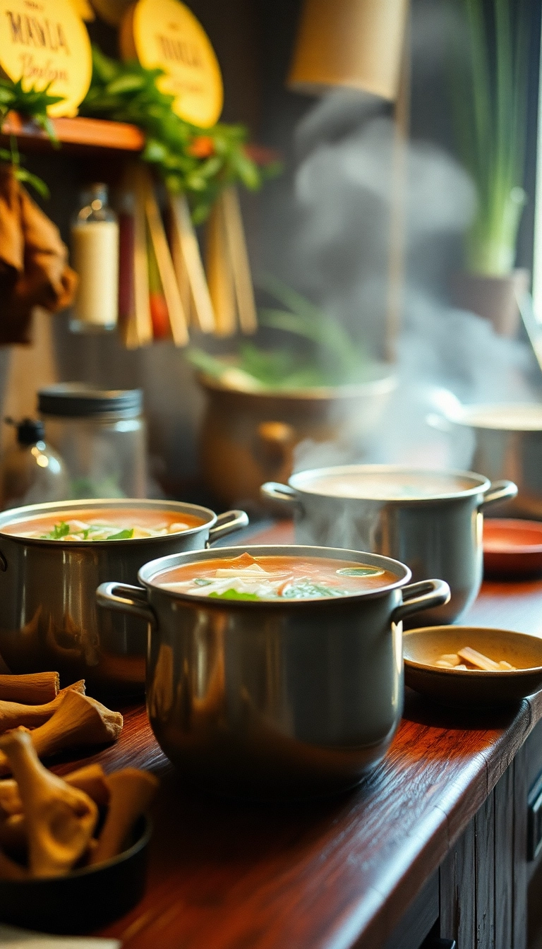 Steamy Pho, Lemongrass, Kaffir, Chicken, Modern Kitchen